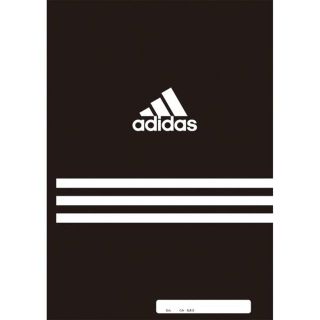 アディダス(adidas)の新品　adidas アディダス　ノート　B5　A罫（7mm）　３０枚　ブラック(記念品/関連グッズ)