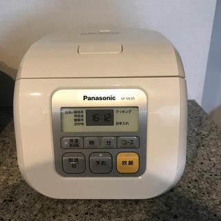パナソニック(Panasonic)の【差し上げます】3号炊きパナソニック炊飯器 SRーML05(炊飯器)
