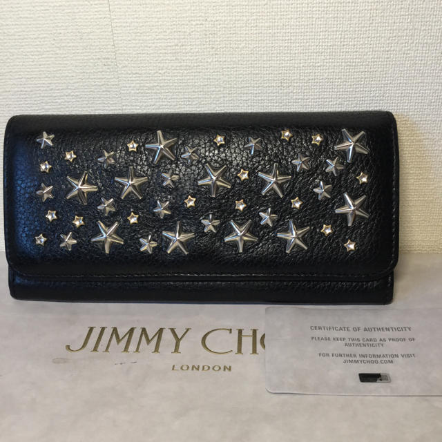 JIMMY CHOO(ジミーチュウ)の【JIMMY CHOO】ディアスキンスタッズ✖️クリスタルスタッズ長財布✨ レディースのファッション小物(財布)の商品写真