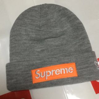 シュプリーム(Supreme)の【送料込】Supreme Box Logo Beanie グレー NEWERA(その他)