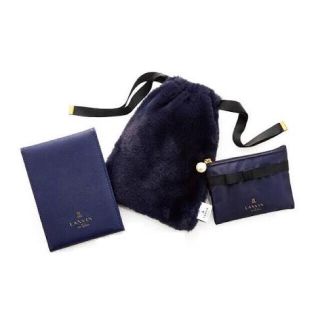 ランバンオンブルー(LANVIN en Bleu)の【新品】巾着、ミラー、ミニポーチ3点セット＊sweet12月号付録(ポーチ)