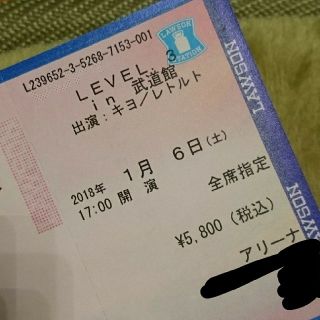 LEVEL.3 チケット １枚(その他)