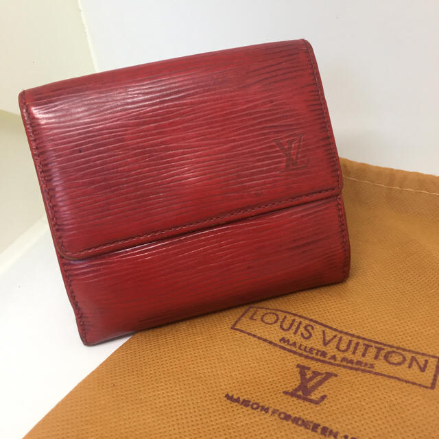 LOUIS VUITTON(ルイヴィトン)の【Louis Vuitton】 Ｗホック折り財布★　エピ　レッド　ヴィトン メンズのファッション小物(折り財布)の商品写真