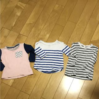 ムジルシリョウヒン(MUJI (無印良品))のTシャツ3点セット 90センチ(Tシャツ/カットソー)