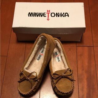 ミネトンカ(Minnetonka)のお買得‼️新品未使用✨MINNETONKA ボア モカシン✨(スリッポン/モカシン)