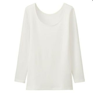 ユニクロ(UNIQLO)の極暖×レディース　白(Tシャツ(長袖/七分))