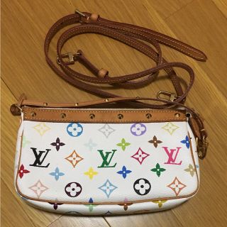 ルイヴィトン(LOUIS VUITTON)のルイ ヴィトン マルチカラー アクセサリーポーチ 斜め掛け(クラッチバッグ)