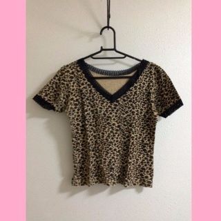 ヒョウ柄シャツ☆レディース☆半袖☆Mサイズ(その他)