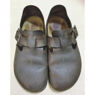 ビルケンシュトック(BIRKENSTOCK)のビルケンシュトック  ダークブラウンボストン24cm(スリッポン/モカシン)