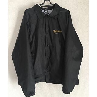 スラッシャー(THRASHER)のTHRASHER コーチジャケット ブラック L   きれい(ブルゾン)