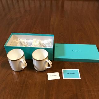 ティファニー(Tiffany & Co.)のティファニー ペアカップ ゴールド 新品箱入り(グラス/カップ)