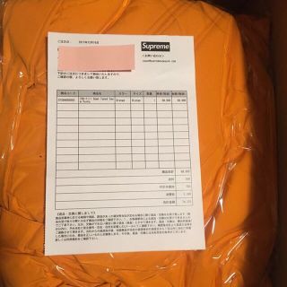 シュプリーム(Supreme)のXL supreme 700 fill down parka orange(ダウンジャケット)