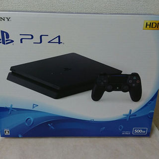 プレイステーション4(PlayStation4)の【新品・未開封】SONY PS4 本体 500GB 黒 CUH-2100AB01(家庭用ゲーム機本体)