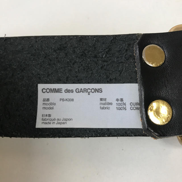 COMME des GARCONS HOMME PLUS(コムデギャルソンオムプリュス)の☆未使用 コムデギャルソン オム プリュス 金 ボタン バックル ベルト 日本製 メンズのファッション小物(ベルト)の商品写真