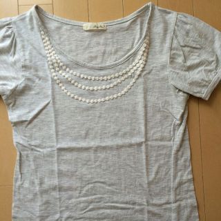 Mサイズ【訳あり】パフスリーブの半袖Tシャツ★ナチュラル可愛い(その他)