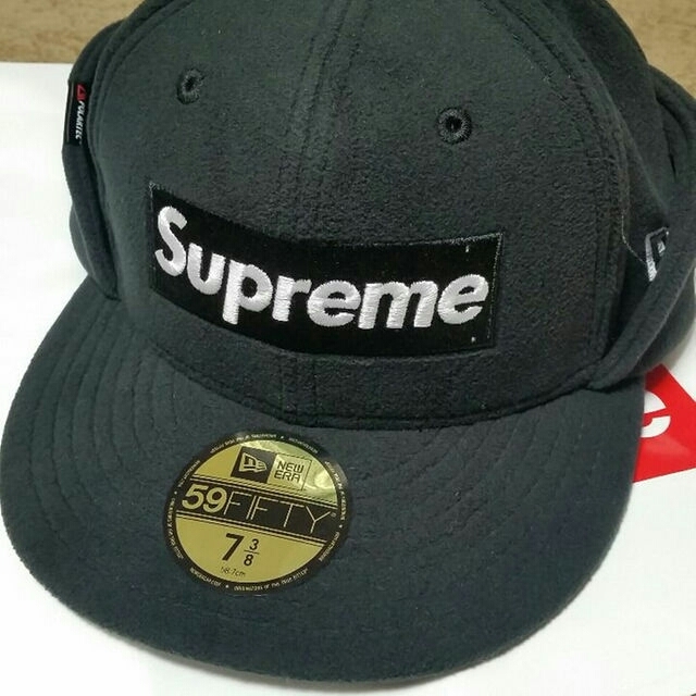 Supreme cap newera 7 3/8 シュプリーム Polartecキャップ