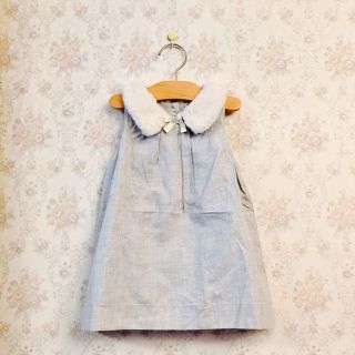 ベビーギャップ(babyGAP)の【完売♡新作】90cm Gap baby フェイクファー ワンピース ドレス(ワンピース)