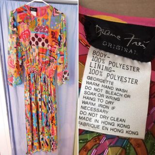 ダイアンフォンファステンバーグ(DIANE von FURSTENBERG)の【Diane Freis／Vintage・送料込・即購入可】ロングワンピース(ロングワンピース/マキシワンピース)