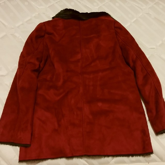 新品　定価14990円　赤コート　タグ付き レディースのジャケット/アウター(ロングコート)の商品写真