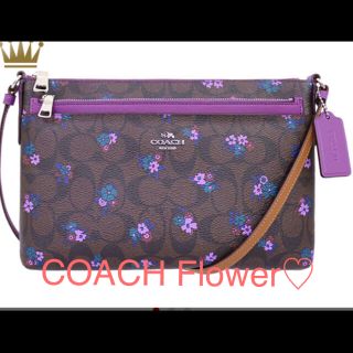 コーチ(COACH)のmeguさま専用ページ♡ COACH シグネチャー フローラルウィズポーチ(ショルダーバッグ)