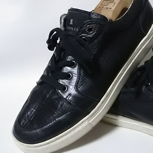 希少　LANVIN on Blue レザー　スニーカー