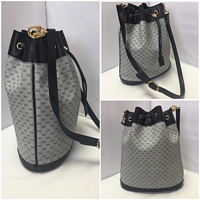 Gucci - omame様専用1020. 美品 アクセコオールドGUCCI縦長 巾着ショルダーの通販 by ZipLine's shop