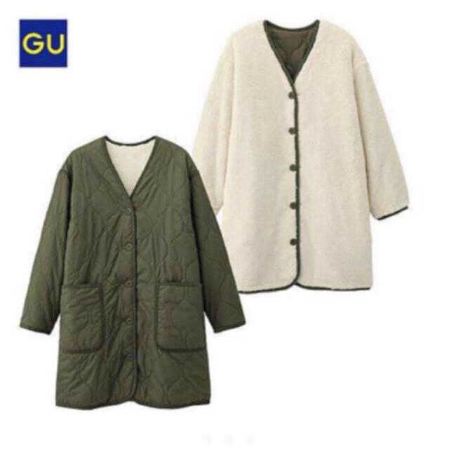GU(ジーユー)のGUリバーシブルキルティングコート レディースのジャケット/アウター(ブルゾン)の商品写真