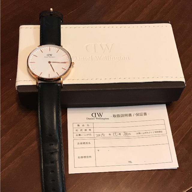 Daniel Wellington(ダニエルウェリントン)のDaniel Wellington  レディース ブラック レディースのファッション小物(腕時計)の商品写真