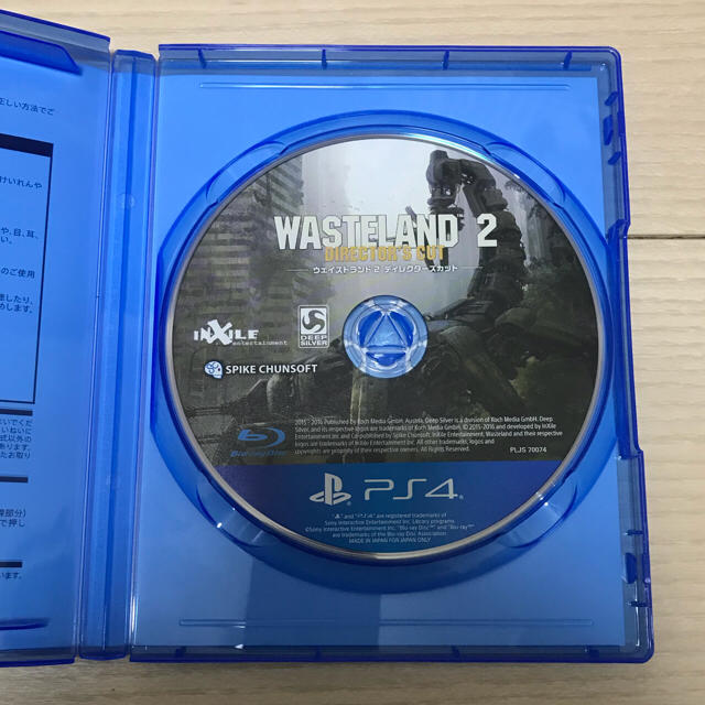 PlayStation4(プレイステーション4)の送料無料 PS4ソフト WASTELAND2 ウェイストランド2 RPG 美品 エンタメ/ホビーのゲームソフト/ゲーム機本体(家庭用ゲームソフト)の商品写真