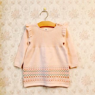 ベビーギャップ(babyGAP)の【新作♡大人気】80cm Gap baby セーター ニット ドレス ワンピース(ワンピース)