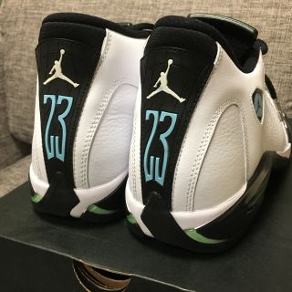 ナイキ(NIKE)のNIKE  Air Jordan 14 オキシダートグリーン(スニーカー)