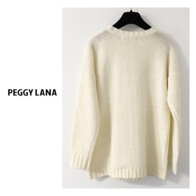 moussy(マウジー)の定価12960円♡新品♡PEGGY LANA ホワイトニット★送料込 レディースのトップス(ニット/セーター)の商品写真