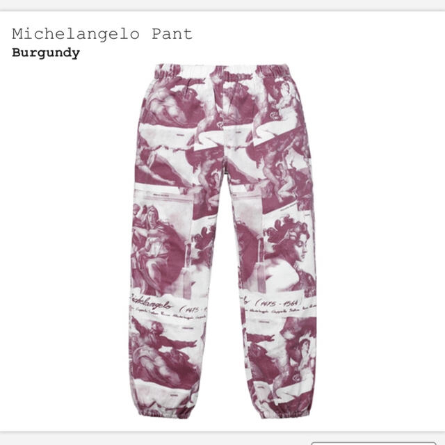 Supreme Michelangelo Pant ミケランジェロBurgundySIZE