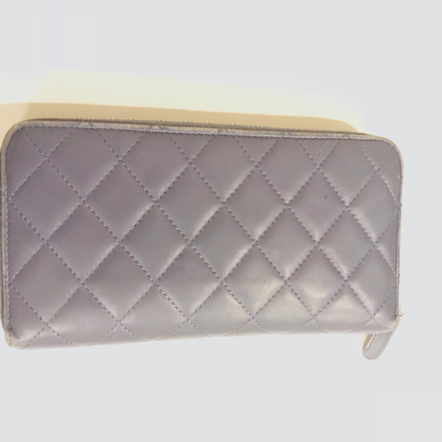 CHANEL(シャネル)のCHANEL シャネル マトラッセ 財布 ウォレット ブルーグレー  レディースのファッション小物(財布)の商品写真