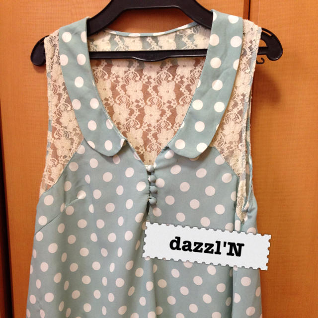 dazzlin(ダズリン)のdazzri'N★ドットレーストップス レディースのトップス(シャツ/ブラウス(半袖/袖なし))の商品写真