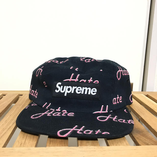 新品 supreme hate キャップ