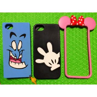 ディズニー(Disney)のディズニーのiPhone5/5s/用 三個セット(iPhoneケース)