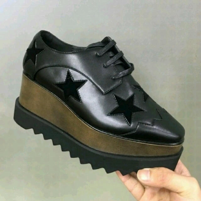 値引 ZARA - ステラ風リアルレザープラットフォームシューズ ローファー/革靴 値引 ZARA - ステラ風リアルレザープラットフォームシューズ ローファー/革靴