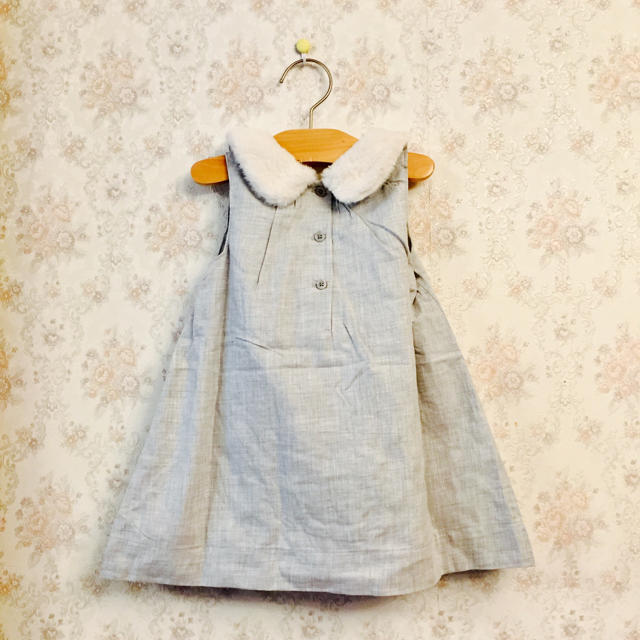 babyGAP(ベビーギャップ)の【完売♡新作】90cm Gap baby フェイクファー ワンピース ドレス キッズ/ベビー/マタニティのキッズ服女の子用(90cm~)(ワンピース)の商品写真