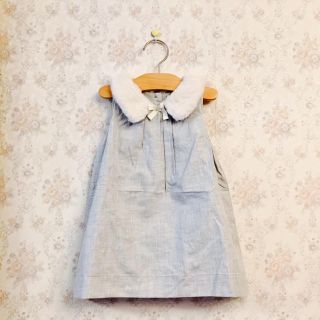 ベビーギャップ(babyGAP)の【完売♡新作】90cm Gap baby フェイクファー ワンピース ドレス(ワンピース)