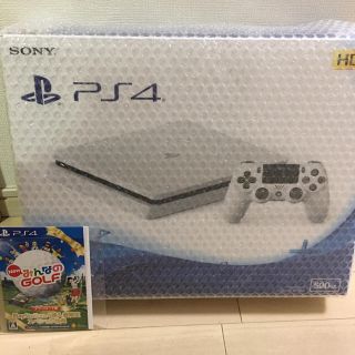 プレイステーション4(PlayStation4)の【新品】プレステ4 グレイシャー・ホワイト 500GB CUHー2100AB02(家庭用ゲーム機本体)