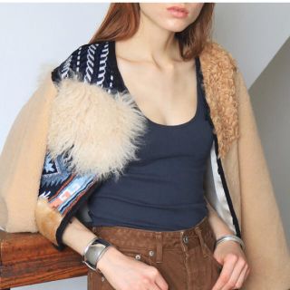 トゥデイフル(TODAYFUL)のBlocking Fur JK 美品(毛皮/ファーコート)