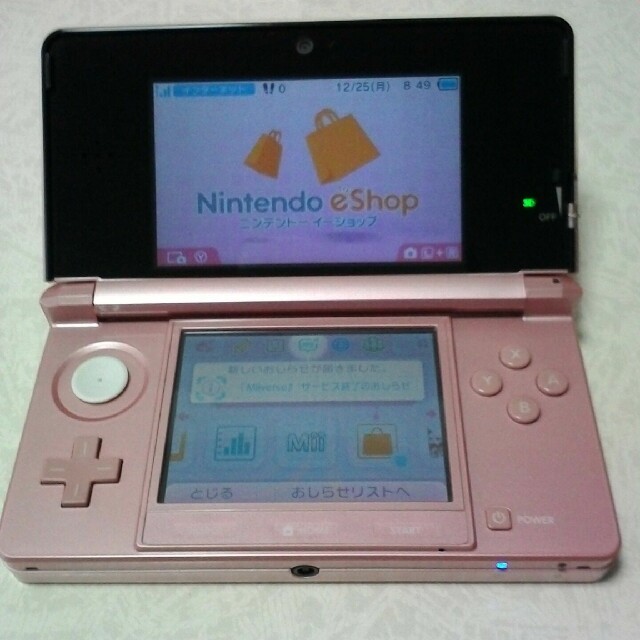 ニンテンドー3DS(ニンテンドー3DS)のNintendo 3DS ミスティピンク ジャンク品 エンタメ/ホビーのゲームソフト/ゲーム機本体(携帯用ゲーム機本体)の商品写真