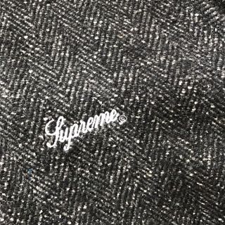 シュプリーム Supreme ロゴ刺繍 裏ボア ツイード フード ジャケット