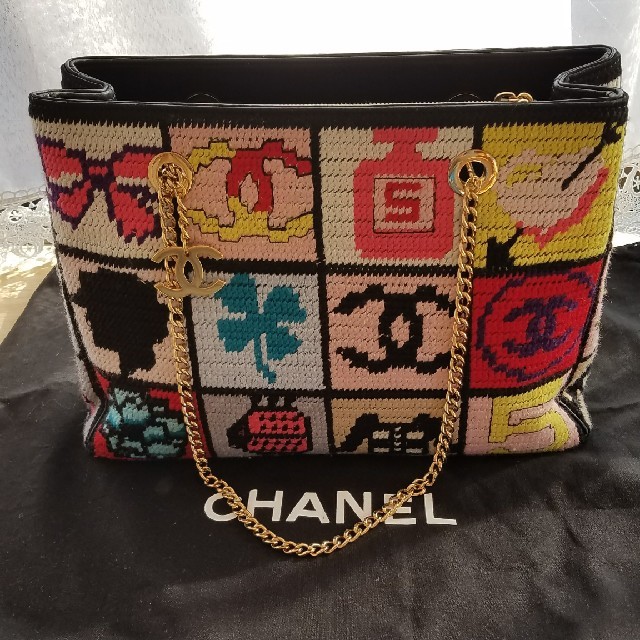 想像を超えての CHANEL - 売り切りsale☆ CHANEL アイコン ニット ... 売り切りsale☆ CHANEL アイコン ニット ショルダーバッグ