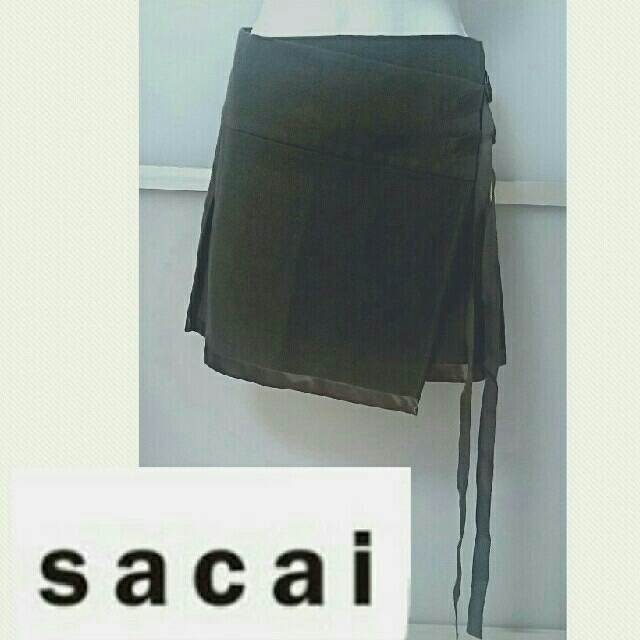 美品◆sacai  巻きスカートスカート