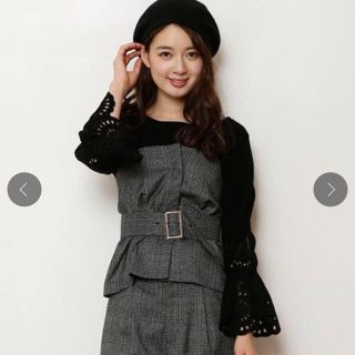 マイストラーダ(Mystrada)の新品♡袖レースニット(ニット/セーター)