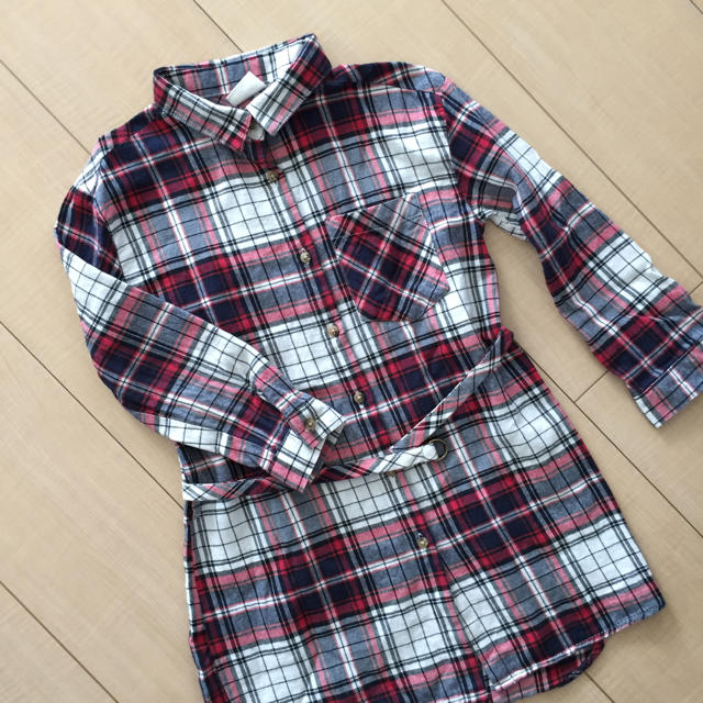 ZARA KIDS(ザラキッズ)のZara キッズ シャツ ワンピ 110サイズ 5歳用 キッズ/ベビー/マタニティのキッズ服女の子用(90cm~)(ワンピース)の商品写真