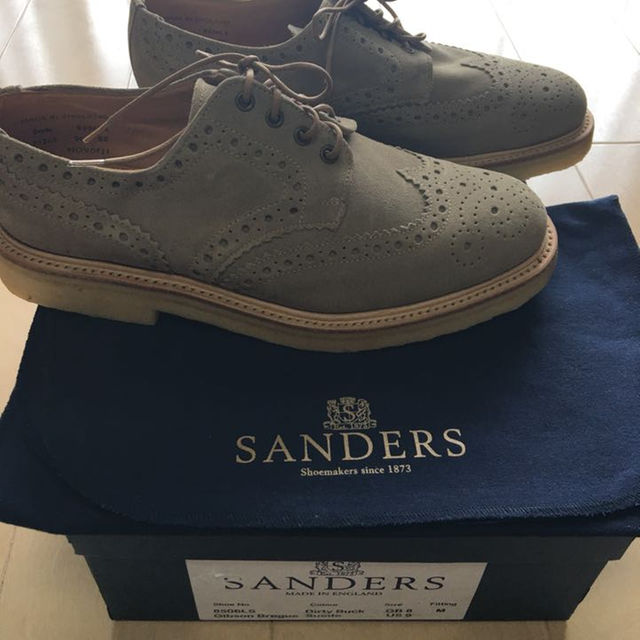 SANDERS(サンダース)のサンダース バックスキン ウイングチップ メンズの靴/シューズ(ドレス/ビジネス)の商品写真