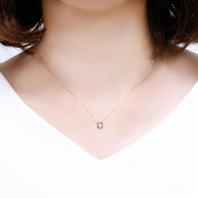 JEWELRY TSUTSUMI - K10ピンクゴールドダイヤモンドネックレスの通販